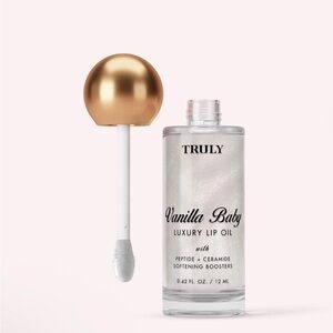 TRULY Vanilla Baby Lip Oil with Gold Cap